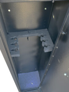 6 gun internal rack, foam